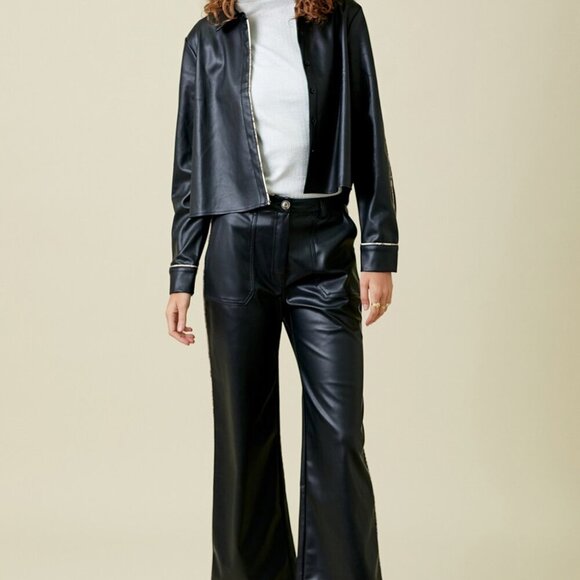 MYSTREE FAUX LEATHER JACKET - Picture 2 of 5